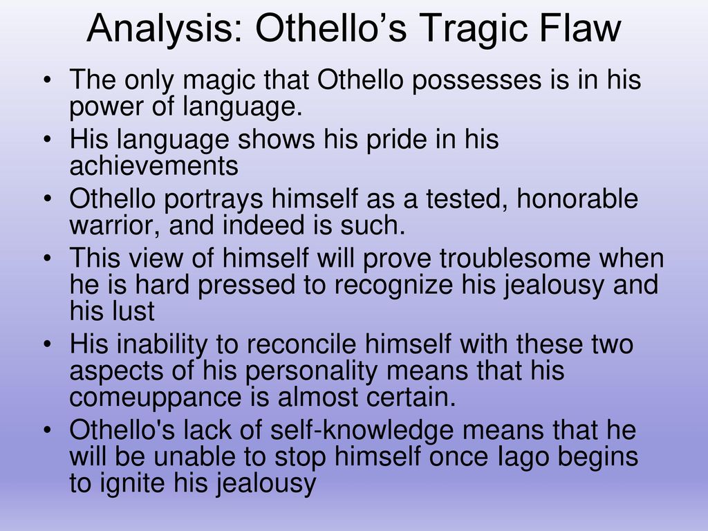 Othello tragic hero notes